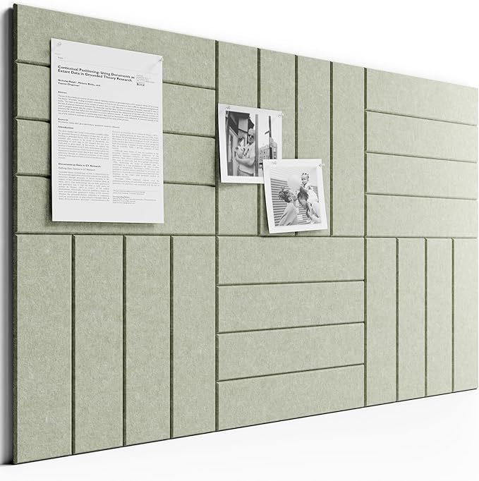 Bumusty Large Cork Board Alternative-36 x24 Felt Bulletin Board Tiles, by Bumusty