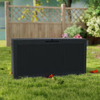 Yardgrace 100 Gallon Outdoor Storage Box Waterproof, Resin Deck Boxes - Image 6