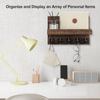 Lwenki Key Holder for Wall, Decorative Key and Mail Holder - Image 5
