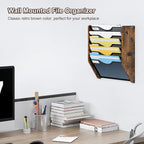 PAG-Mass Wall File Organizer, 5 Tier Mesh Mail Organizer Wall Mounted, Hanging - Image 2