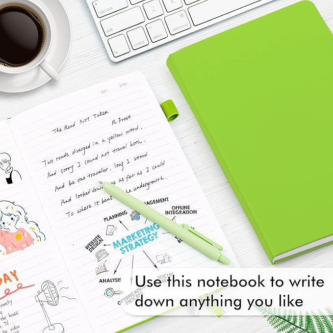 feela 12 Pack Notebooks Journals Bulk, Hardcover Notebook Classic Ruled Lined - Image 4