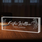 Custom Office Name Plate for Desk, Desk Name Plate Personalized, Personalized by Unknown