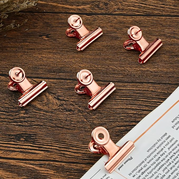 30 Pieces Push Pins Clips Rose Gold Thumb Tacks - Image 2