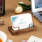Amyhill 2 Pieces Wood Business Card Holder - Image 3