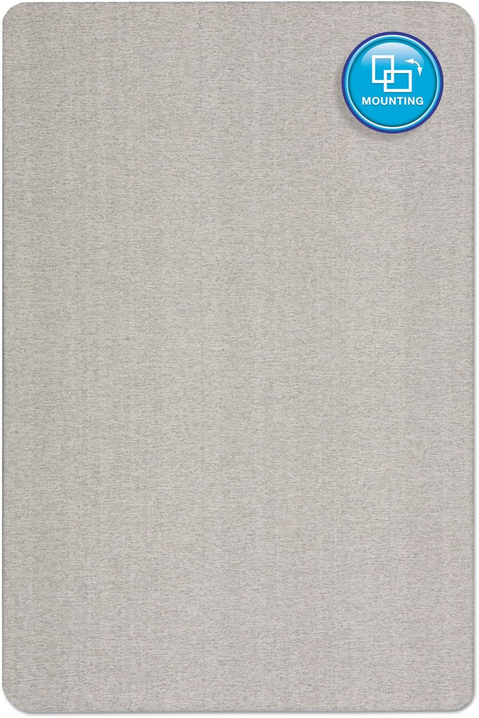 Quartet Bulletin Board 48"W x 36"H Fabric Cork Board Alternative fo...