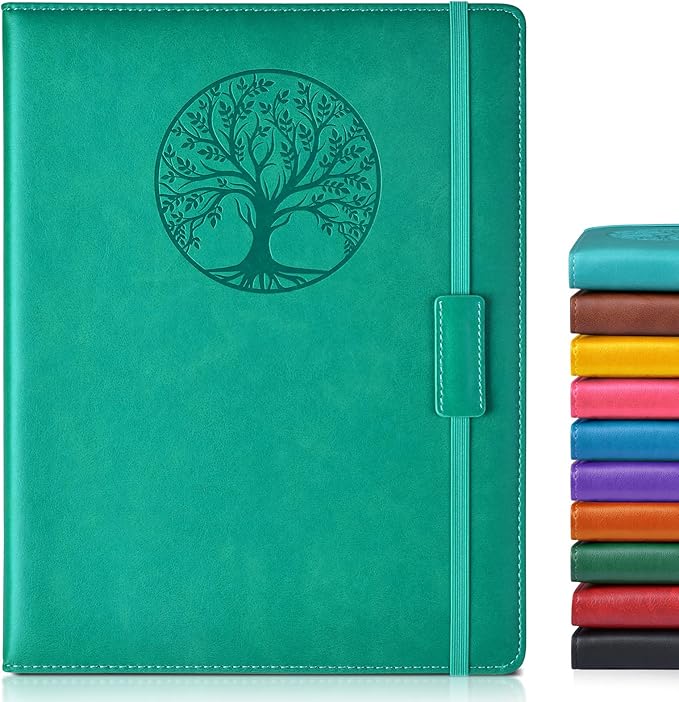 Biuwory Lined Journal Notebook for Women Men, 256 Pages A4 Large Hardcover by Biuwory