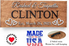 Custom Family Name Sign | Personalized Wooden Wedding Gift | Rustic Last Name - Image 3