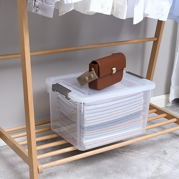Citylife 6 Packs 32 QT Plastic Storage Bins - Image 4