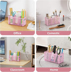 Marbrasse Mesh Pen Holder for Desk, Pencil Holder Desk Organizer 3 Adjustable - Image 6