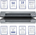 SINCHI 13" Commercial Laminator | 3–10 Mil, 48s Warm-Up, Heavy Duty No-Jam - Image 7