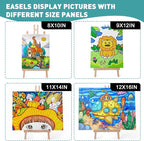ESRICH 6 Pack 16in Wood Easels, Tabletop Easel - Image 6
