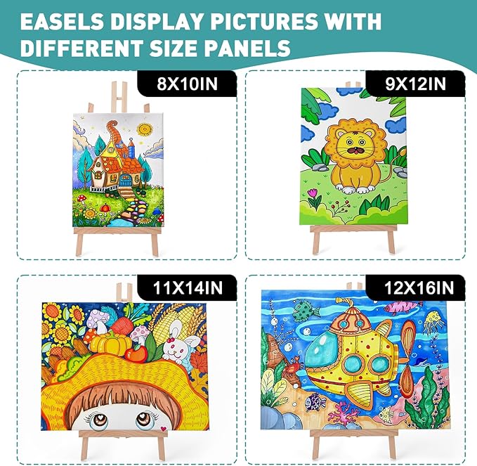 ESRICH 2Pack16in Tabletop Easel, Tabletop Easel - Image 6