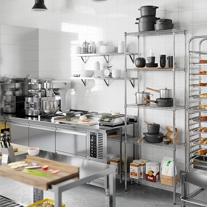 Regal Altair 14" Deep x 30" Wide x 86" Height Wire Shelving Kit | 5-Tier | NSF - Image 7