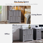 JXQTLINGMU 2 Drawer File Cabinet - Image 9