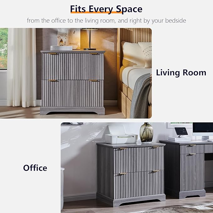 JXQTLINGMU 2 Drawer File Cabinet - Image 9