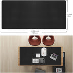 CENNBIE Leather Desk Mat, Extended Non-Slip Mouse Pad, Waterproof PU Leather - Image 2