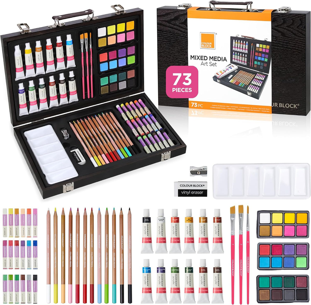 colour block 73-piece art set – premium art, main product view