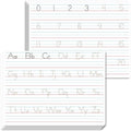 8 Packs Alphabet & Number Whiteboards, Double Sided Dry Erase Board Letters by SpriteGru