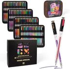 ZSCM Retractable Gel Pen For Adult Coloring, 60 Colors Large Capacity by ZSCM
