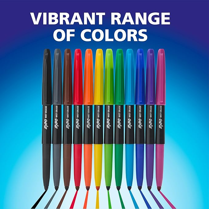 EXPO Wet Erase Markers, Semi-Permanent, Fine and Ultra-Fine Tips, Organizing - Image 6