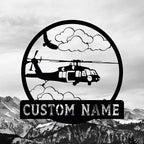 Personalized Metal Airplane Wall Art, Airplane Name Sign, Customized Pilot Name - Image 2