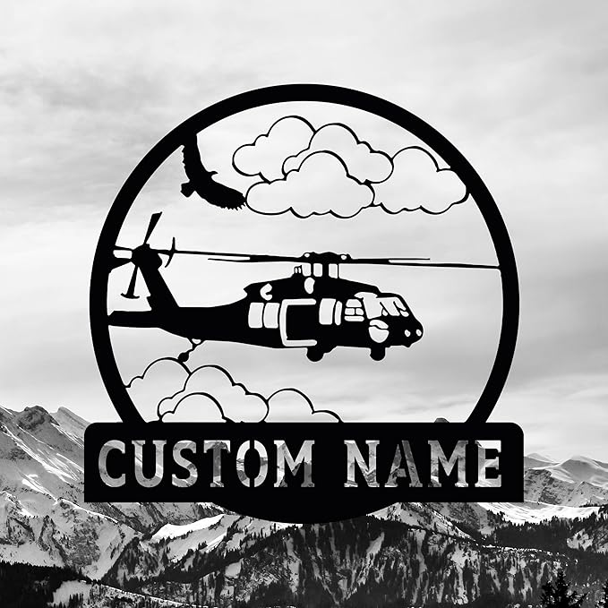 Personalized Metal Airplane Wall Art, Airplane Name Sign, Customized Pilot Name - Image 2