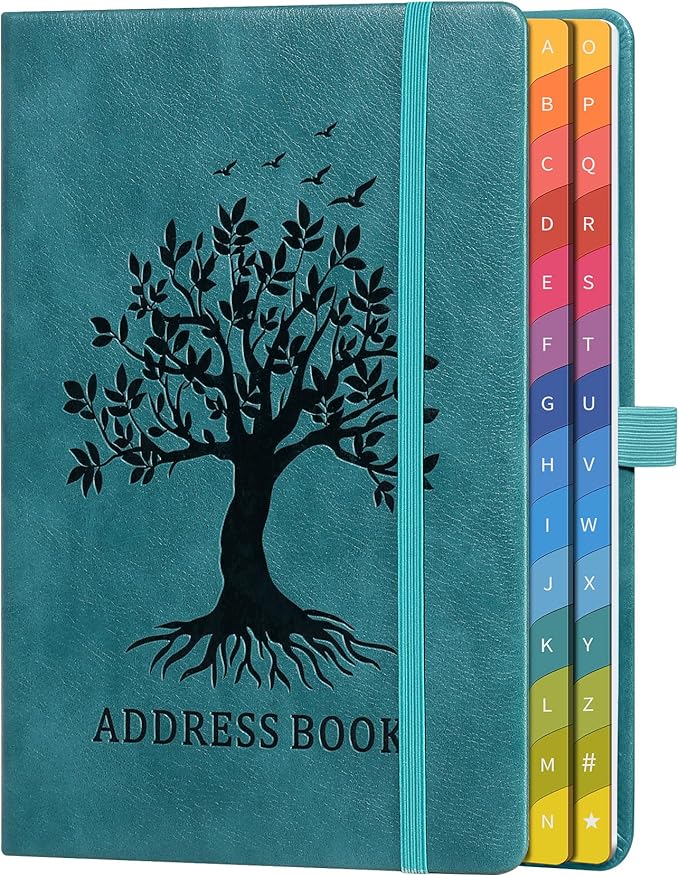 ZXHQ Address Book with Colorful Alphabetical Tabs by ZXHQ