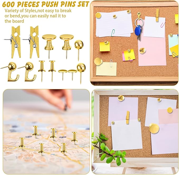 Sawysine 600 Pcs Decorative Push Pins - Image 6