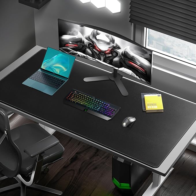 CENNBIE Leather Desk Pad Large, 55.1" x 27.5" Desk Mat Blotter Protector - Image 5