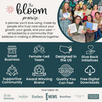 bloom daily planners Metallic Calendar Essentials Planner Stickers - 8 Sheets, 1629 Stickers Per Pack! - Aesthetic Monthly Headings, Dates, Icons, Etc. - Gold Foil