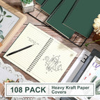 Yahenda 108 Pcs Spiral Notebook Bulk A5 Journal Lined 8.3'' x 5.5'' Writing - Image 4