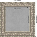 Amanti Art Silver Framed Magnetic Board 23x23 Small Vision Board - Image 2