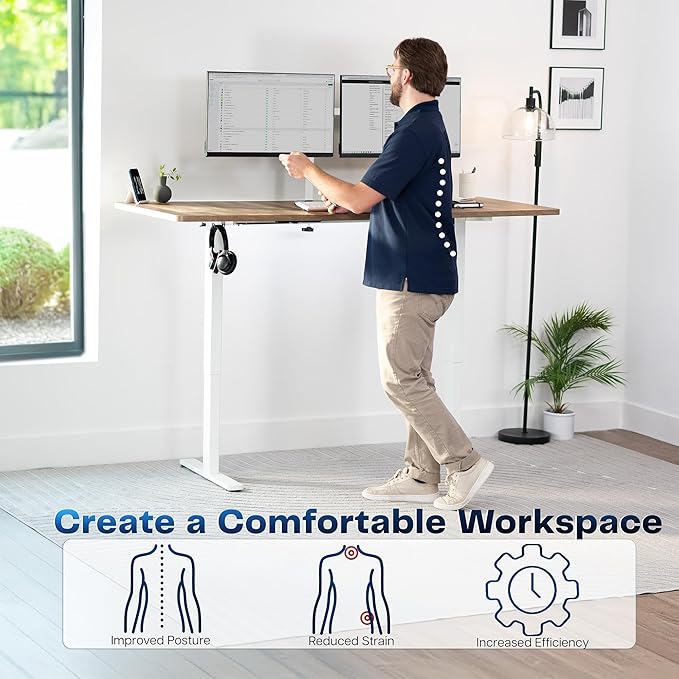 VIVO Electric 71 x 30 in Standing Desk, Memory Height Adjustment, 1B Series - Image 4