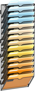 SUPEASY Wall File Organizer Mesh Office Mail Holder, Hanging Wall Organizer by SUPEASY
