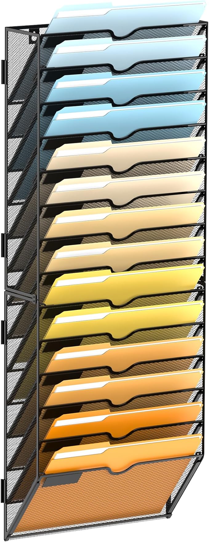 SUPEASY Wall File Organizer Mesh Office Mail Holder, Hanging Wall Organizer by SUPEASY