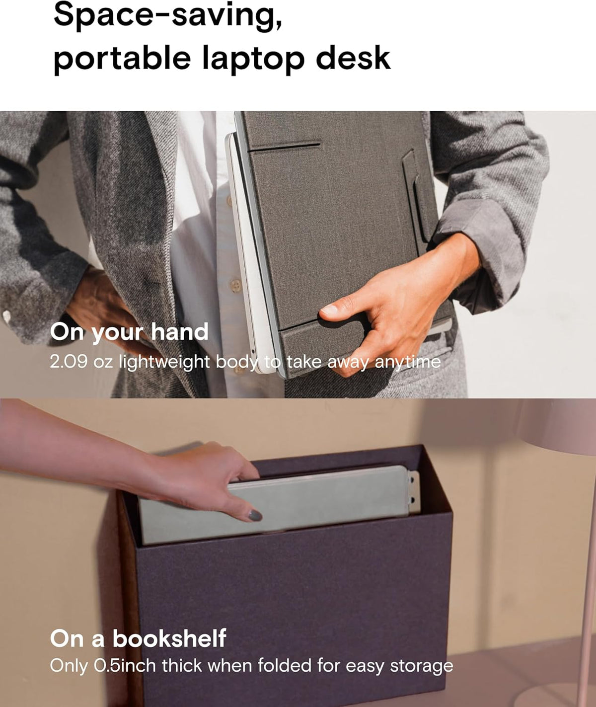 MOFT Folding Laptop Stand Lap Desk, Portable & Mini Computer Stand Laptop...
