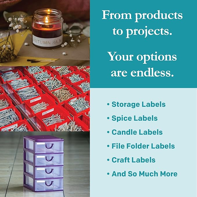 Premium Label Supply White File Folder Labels – 3.4375" x .667" – Laser/Inkjet - Image 2