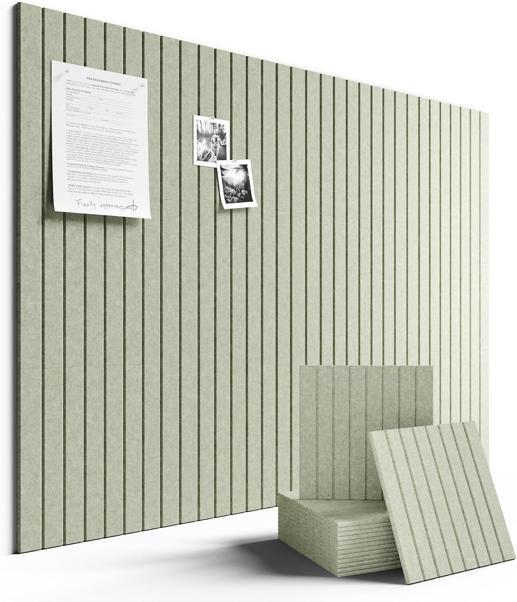 Fluxynara Large Felt Bulletin Board 48" x 36" Cork Board Alternative-12 Pack