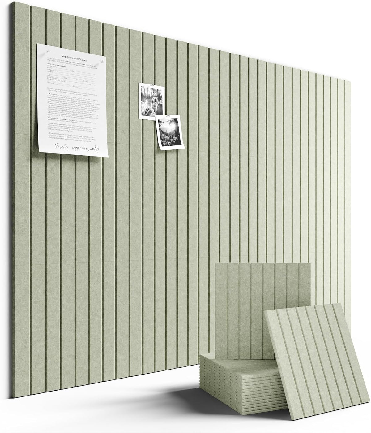 Fluxynara Large Felt Bulletin Board 48" x 36" Cork Board Alternative-12 Pack