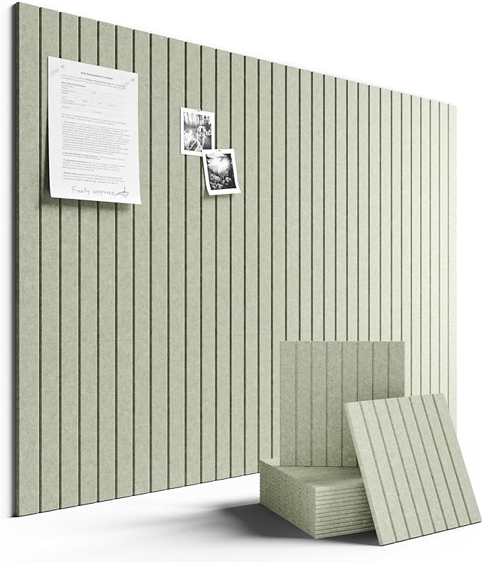 Fluxynara Large Felt Bulletin Board 48" x 36" Cork Board Alternative-12 Pack by FLUXYNARA