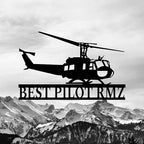 Personalized Metal Airplane Wall Art, Airplane Name Sign, Customized Pilot Name - Image 2