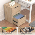 FATIGOS Wood File Cabinet 2 Drawer Filing Cabinets - Image 5