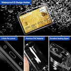 50 Pcs Clear Plastic Vertical Name Badge ID Card Holders - Image 5