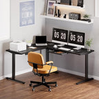 FLEXISPOT L Shaped Standing Desk, 71 x 63 Inch Electric Height Adjustable - Image 2