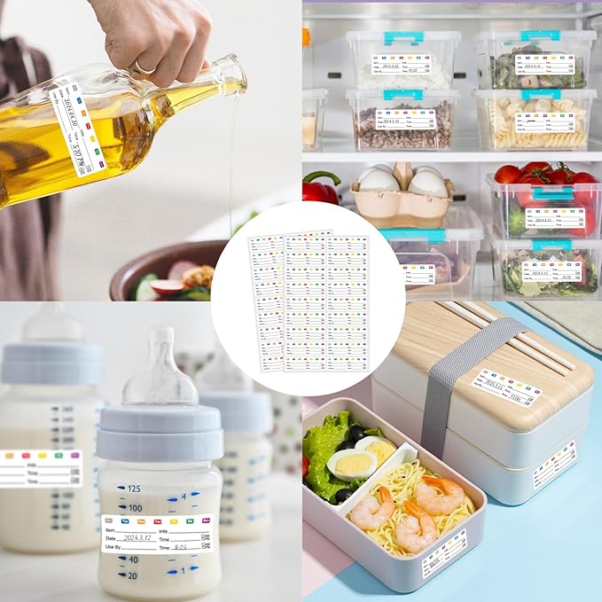 STARLIBOO Removable Freezer Labels Stickers, Blank Freezer Labels - Image 5