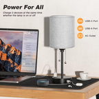 small bedside table lamp for bedroom - desk, close-up detail