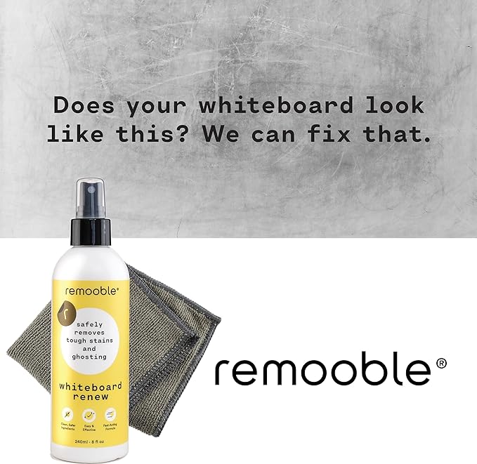 Remooble Dry Erase Whiteboard Cleaner Spray - Image 4