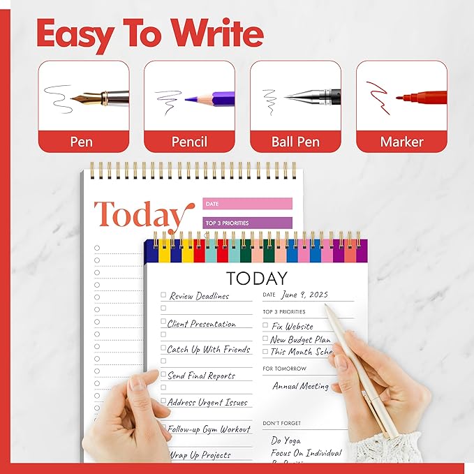 2 To Do List Notepads, Daily Planner Notebook - Image 5