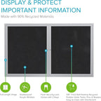 Ghent 36"x60" 2-Door indoor Enclosed Recycled Rubber Bulletin Board, Shatter - Image 3