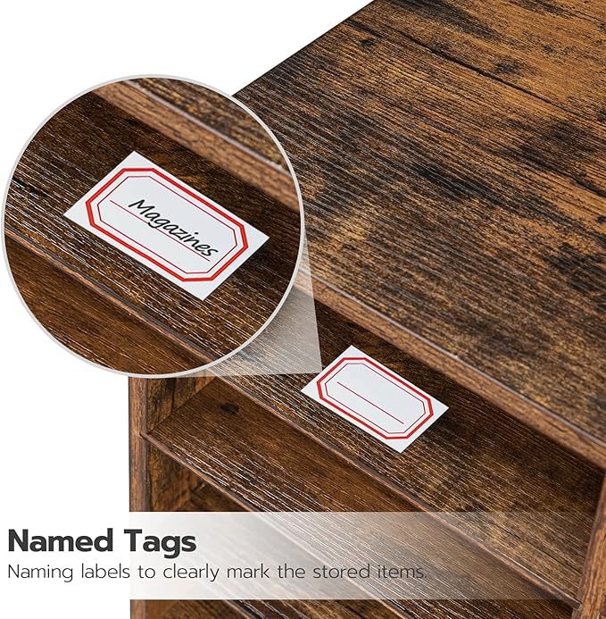 HOOBRO Countertop Mail Sorter Organizer, Wooden Literature Organizer, Student - Image 8